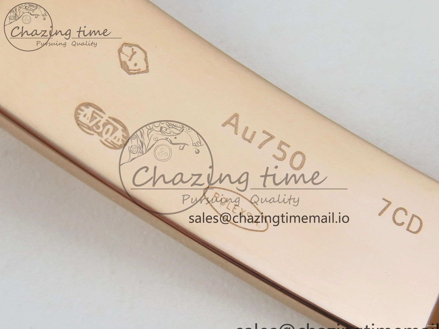 MiroTime 0130 WeatherProof Daytona 126505 RG Clean 1:1 Best Edition RG Champagne Stick Dial on RG Bracelet Super Clone DD 248